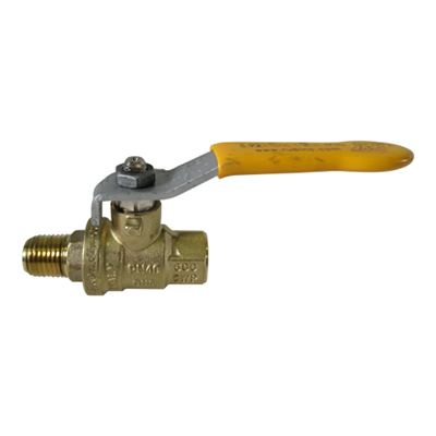 Brass Ball Valve, 1/4" M.NPT-1/4"F.NPT.